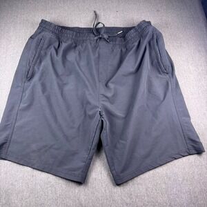 Right of Way Mens XXL Athletic‎ Shorts Navy Blue Drawstring Elastic Waist Pocket